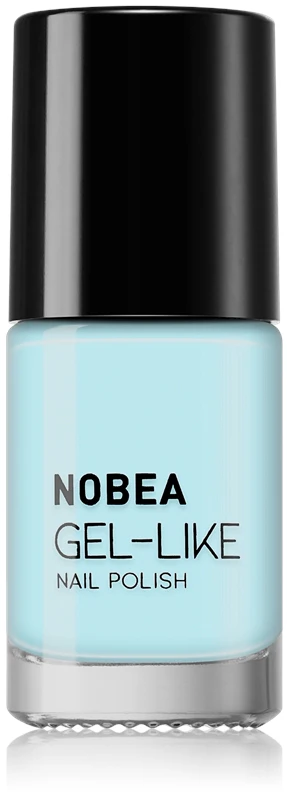 NOBEA Day-to-Day Gel-like nail polish gel effect color #N67 Sky blue summer 6 ml
