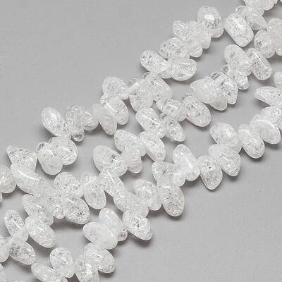 Natural Crackle Quartz Crystal Beads Strands