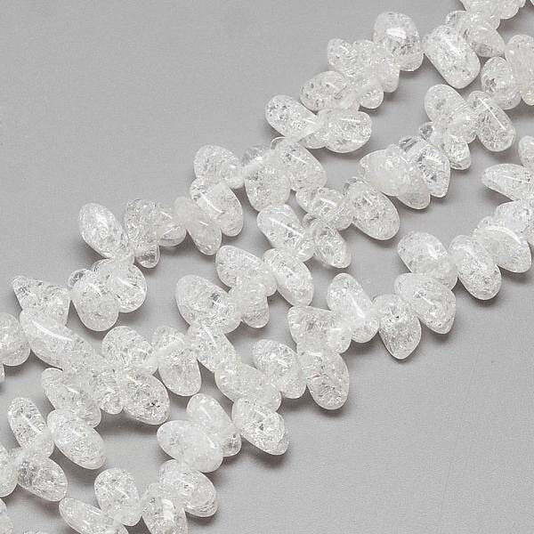 Natural Crackle Quartz Crystal Beads Strands