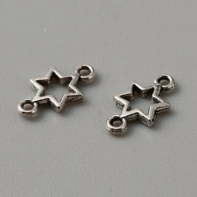Tibetan Style Alloy Connector Charms