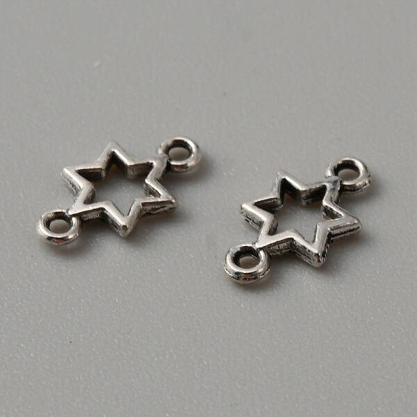 Tibetan Style Alloy Connector Charms