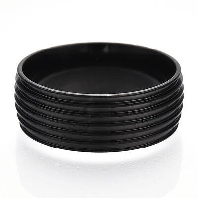 201 Stainless Steel Grooved Finger Ring Settings