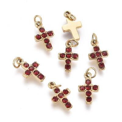 316 Surgical Stainless Steel Tiny Cross Charms