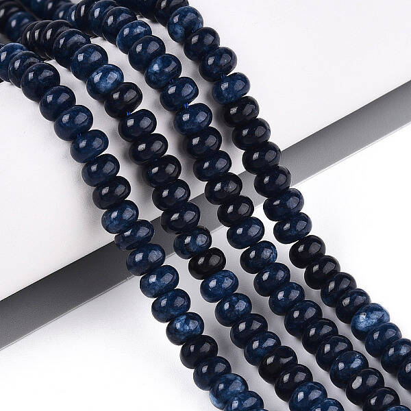 Dyed Natural White Jade Beads Strands