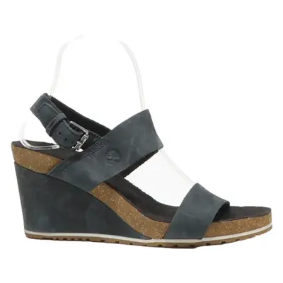TIMBERLAND Wedge Heels Black Suede Womens UK 7