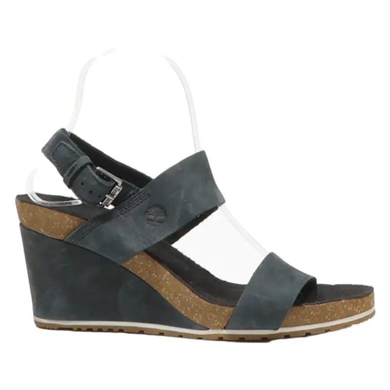 TIMBERLAND Wedge Heels Black Suede Womens UK 7