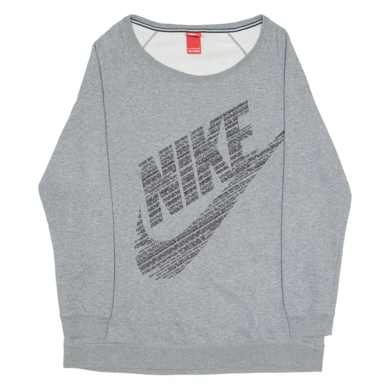 NIKE Womens Sweatshirt Grey L