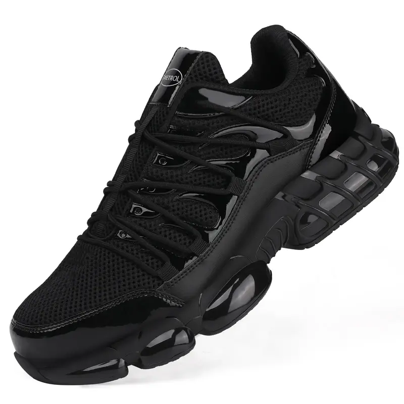 Men's/Women's Steel Toe Work Shoes Safety Composite Toe Sneakers Lightweight, Comfortable and Breathable Black Wide and Pract...