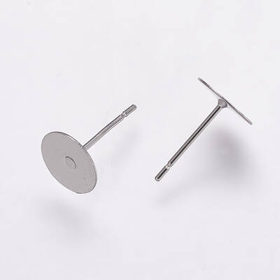 Non-Tarnish 304 Stainless Steel Stud Earring Settings