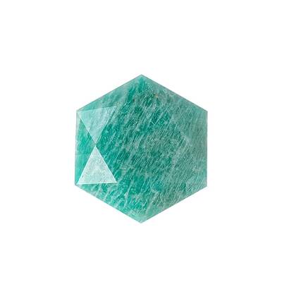 Natural Amazonite Healing Star of David Ornament