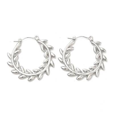 Non-Tarnish 304 Stainless Steel Hoop Earrings for Women