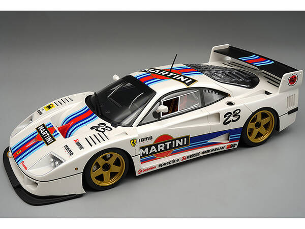 Ferrari F40 LM #23 Martini Racing White with Graphics and Gold 5 Spoke Rims Mythos Series Limited Edition to 110 pieces World...