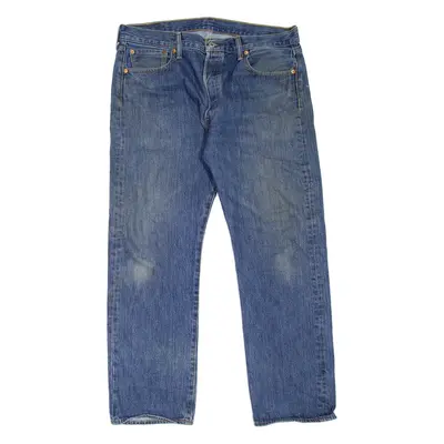 LEVI'S 501 Jeans Mens Blue Regular Straight Stone Wash W36 L30