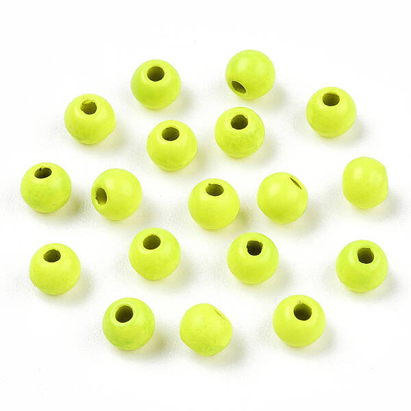 Spray Painted Alloy Beads