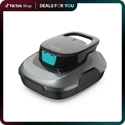 Scuba SE, AIPER Cordless Automatic Pool Vacuum Cleaner, with Auto- Parking, Lightweight, Ideal for Above Ground Flat Pool up ...