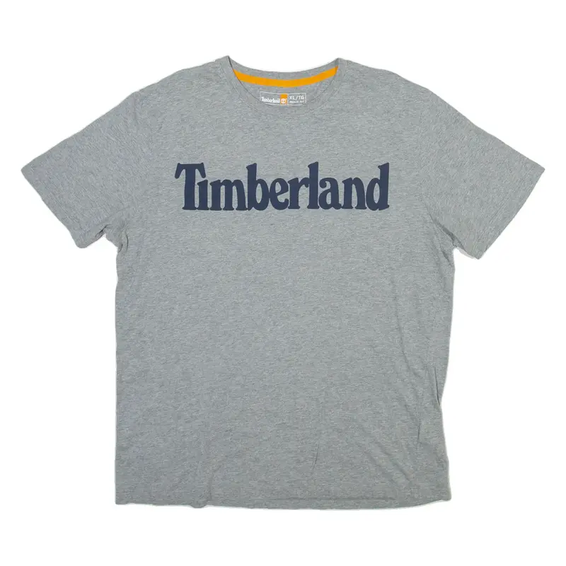 TIMBERLAND Mens T-Shirt Grey Crew Neck XL