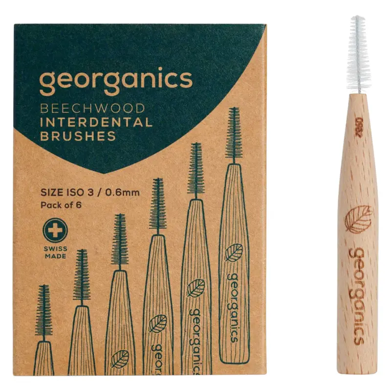 Georganics Interdental brushes ISO 3 (6 pieces)