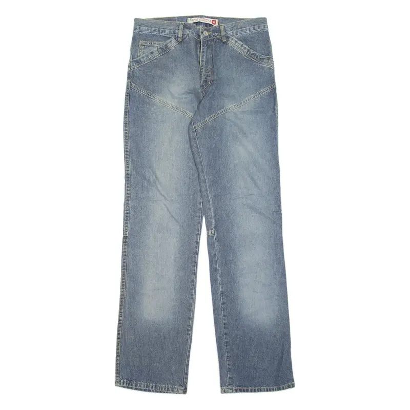 DIESEL Mens Jeans Blue Loose Straight Stone Wash W33 L35