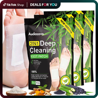 Foot Detox Patches for Stress Relief, Toxin Removal & Better Sleep | Natural Deep Cleansing Pads Treatment Herbal Ginger Bamb...