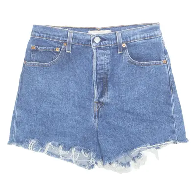 LEVI'S Ribcage Womens Denim Shorts Blue M W29