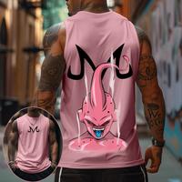 Dragon Ball Anime Majin Buu Printed Tank Top, Dragon Ball Tank Top, Anime Tank Top, Anime Lover Gifts, DB Gift For Fans