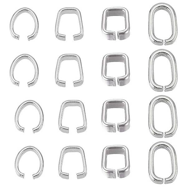 120Pcs 4 Styles 304 Stainless Steel Quick Link Connectors