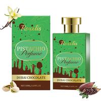 Dubai Chocolate Perfume with Pistachio, 1 Count Natural Refresh Scent Perfume for Women & Men, Portable Unisex Perfume for D...