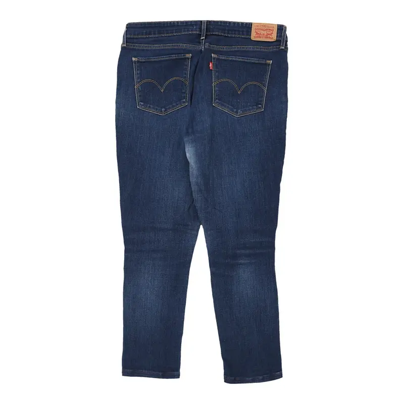 711 Levis Skinny Jeans - 34W UK 12 Dark Wash Cotton