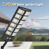 New LED Light Double Row Street Light, 3 Speed Light Source Mode, Automatic Charging At Dawn, Dark Light, Solar Garden Light ...