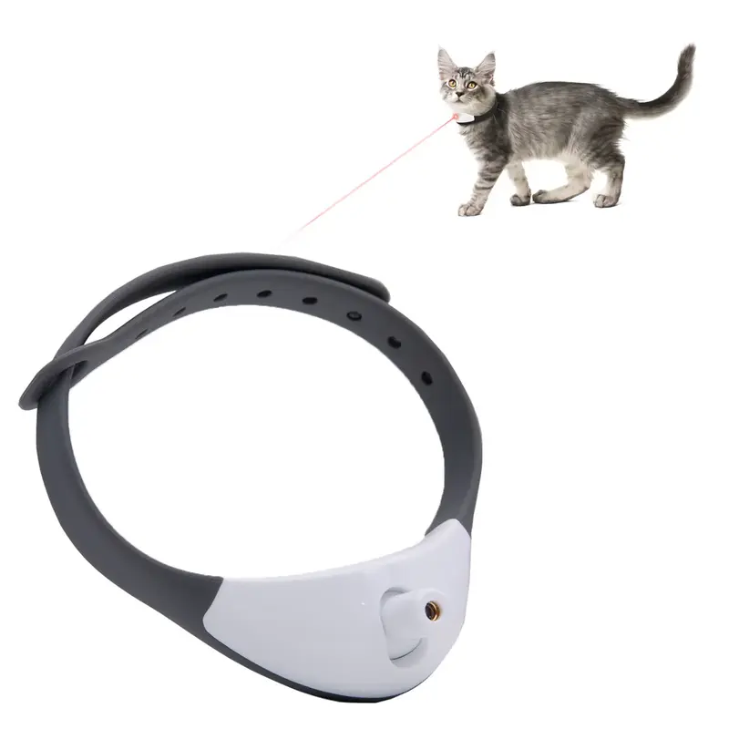 Automatic Cat Toys with LED Laser Light, Upgraded Lengthened Light Head, Interactive Toys for Indoor Cats, Wearable Electroni...