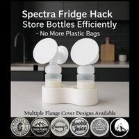 Spectra Flange Cover and Bottle Holder - Refrigerator Hack - Store Bottles Efficiently - No More Plastic Bags