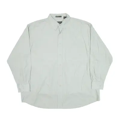 VAN HEUSEN Grey Flannel Long Sleeve Shirt Mens L