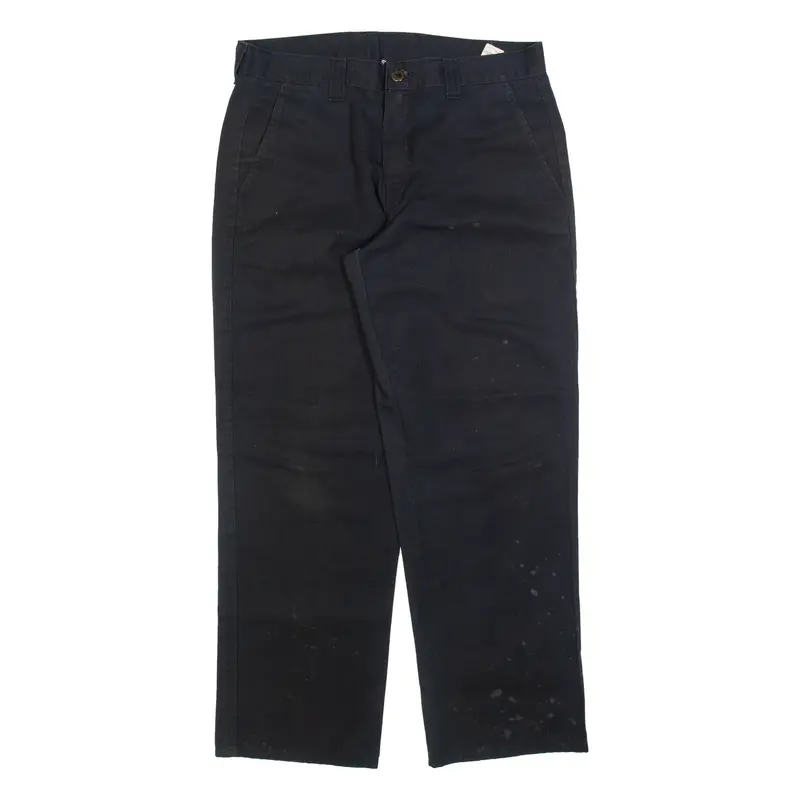 DICKIES Mens Trousers Black Regular Straight W32 L30