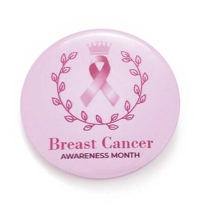 Breast Cancer Awareness Month Tinplate Brooch Pin