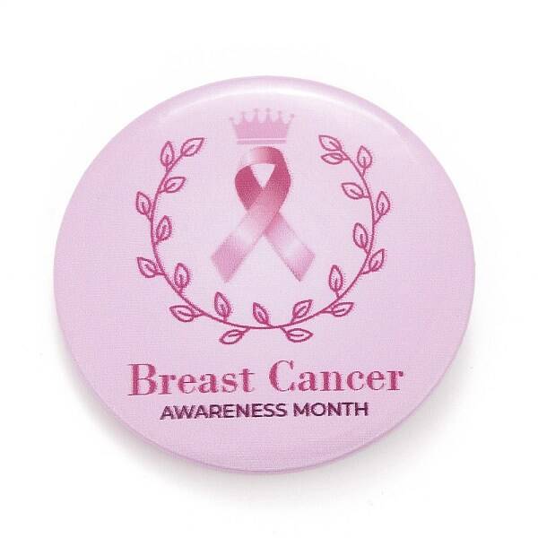 Breast Cancer Awareness Month Tinplate Brooch Pin