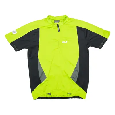 JACK WOLFSKIN Mens Jersey Green 1/2 Zip M
