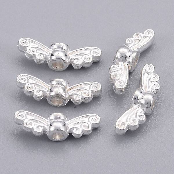 Tibetan Style Alloy Fairy Wing Beads
