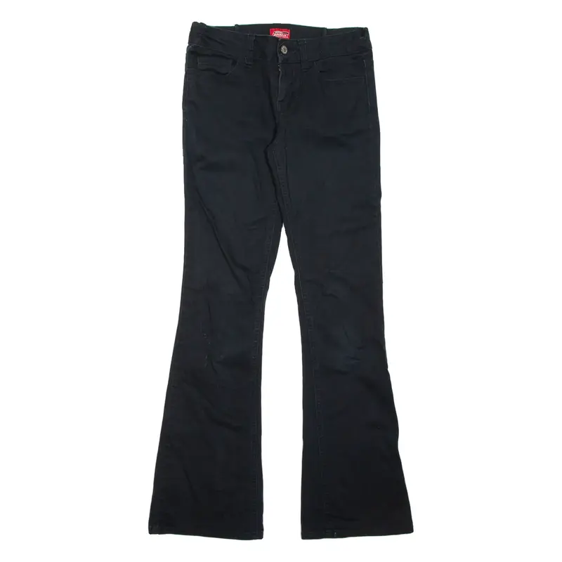 DICKIES Womens Trousers Black Regular Bootcut W28 L30