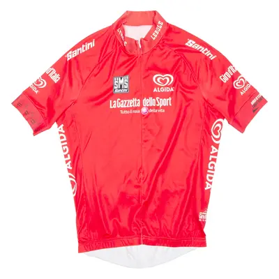 SANTINI Cycling Mens Jersey Red 1/2 Zip 2XL
