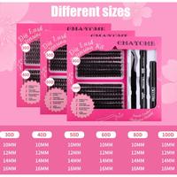 280PCS False eyelashes eyelash glue thick eyelashes portable box 30D40D 280PCS false eyelashes soft thick glue eyelash tweeze...
