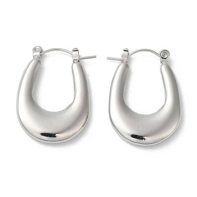 Non-Tarnish 304 Stainless Steel Thick Hoop Earrings for Women