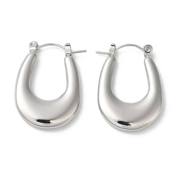 Non-Tarnish 304 Stainless Steel Thick Hoop Earrings for Women