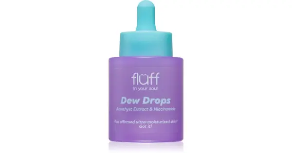 Fluff Dew Gocce Moisturizing Serum With Amethyst Extract Niacinamide 30 Ml
