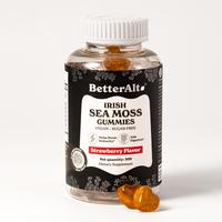 BetterAlt Irish Sea Moss Gummies | Strawberry Flavor | Lab-Tested for Purity | Supports Immune Health, Metabolism & Energy | ...