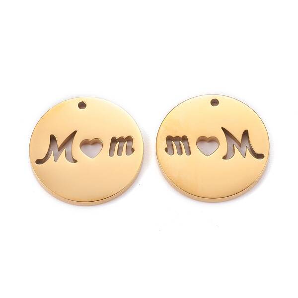 Mother's Day Ion Plating(IP) 304 Stainless Steel Pendants
