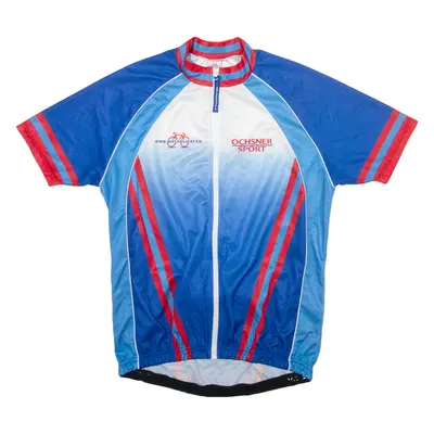 OCHSNER SPORT Cycling Mens Jersey Blue High Neck L