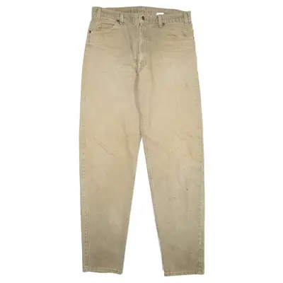 LEVI'S 550 MADE IN USA Jeans Beige 90s Denim Relaxed Tapered Mens W36 L36