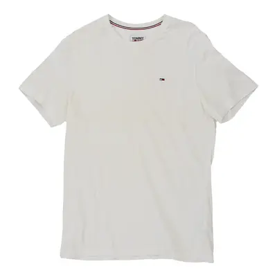 Tommy Hilfiger T-Shirt - Small White Cotton