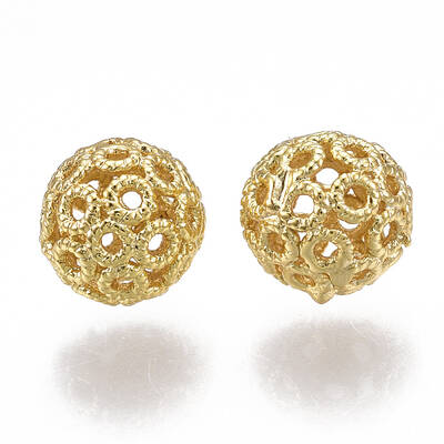 Brass Filigree Beads