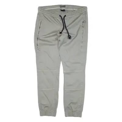 DENIM 1982 Trousers Grey Regular Tapered Womens W35 L30